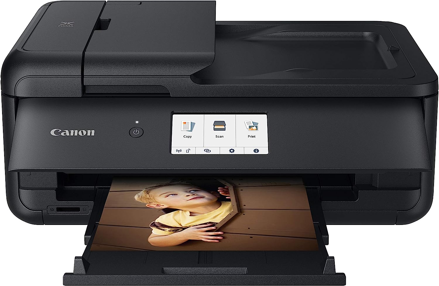 230816082226892_1 Canon PIXMA TS9520 All In one Wireless Printer Home or Office| Scanner | Copier | Mobile Printing with AirPrint and Google Cloud Print, Black, Works with Alexa, One Size - Image 1